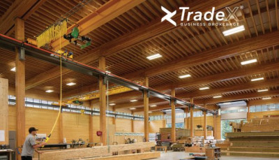 Afacere producție și export case din lemn cu proprietate imobiliară și fabrică completă